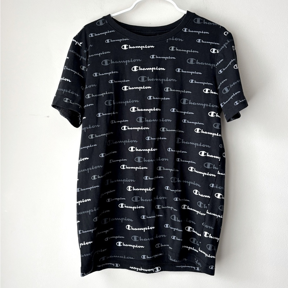 Champions Boys Tee Black Medium